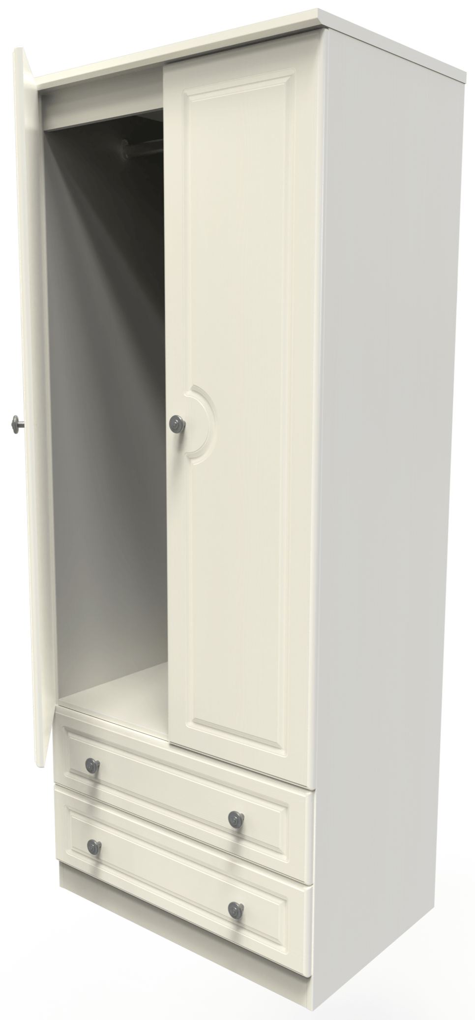 Pembroke 3 Drawer Bedside, 6 Drawer Chest & Wardrobe - Welcome Furniture