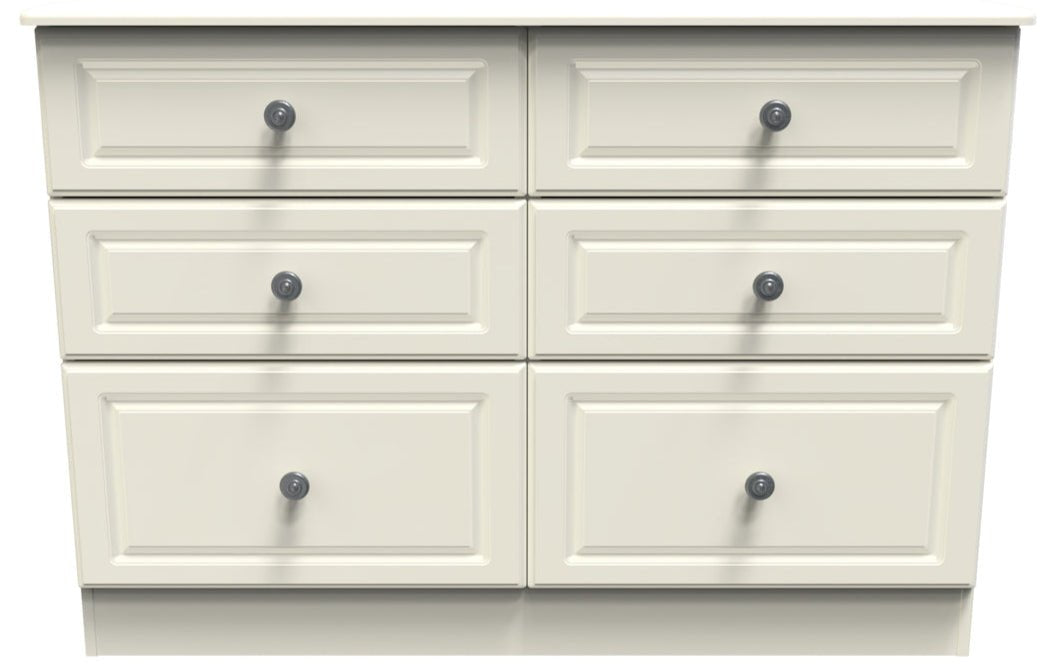 Pembroke 3 Drawer Bedside, 6 Drawer Chest & Wardrobe - Welcome Furniture