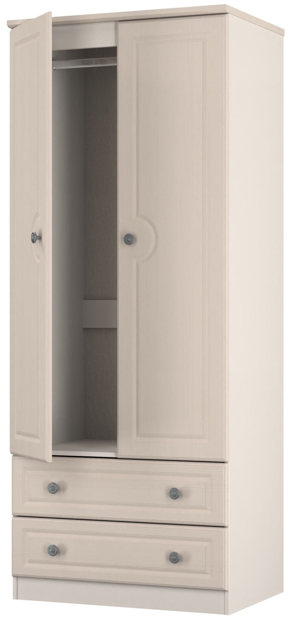 Pembroke 3 Drawer Bedside, 6 Drawer Chest & Wardrobe - Welcome Furniture