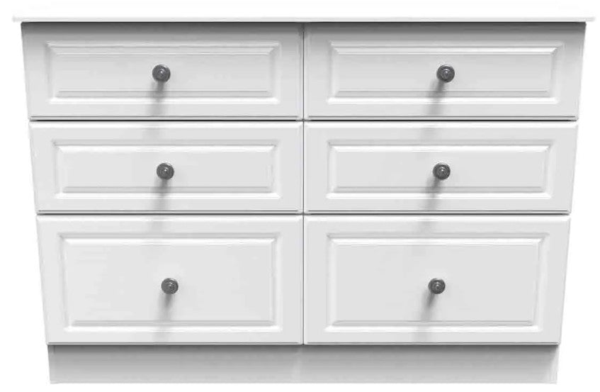 Pembroke 3 Drawer Bedside, 6 Drawer Chest & Wardrobe - Welcome Furniture