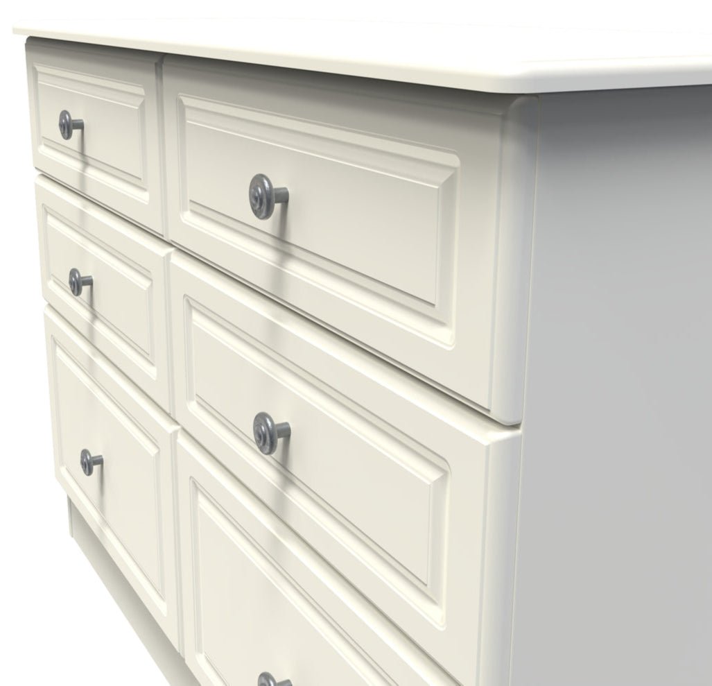 Pembroke 3 Drawer Bedside, 6 Drawer Chest & Wardrobe - Welcome Furniture