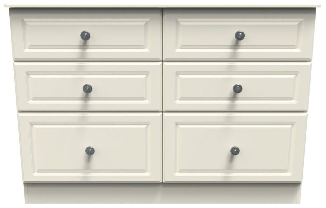 Pembroke 3 Drawer Bedside, 6 Drawer Chest & Wardrobe - Welcome Furniture