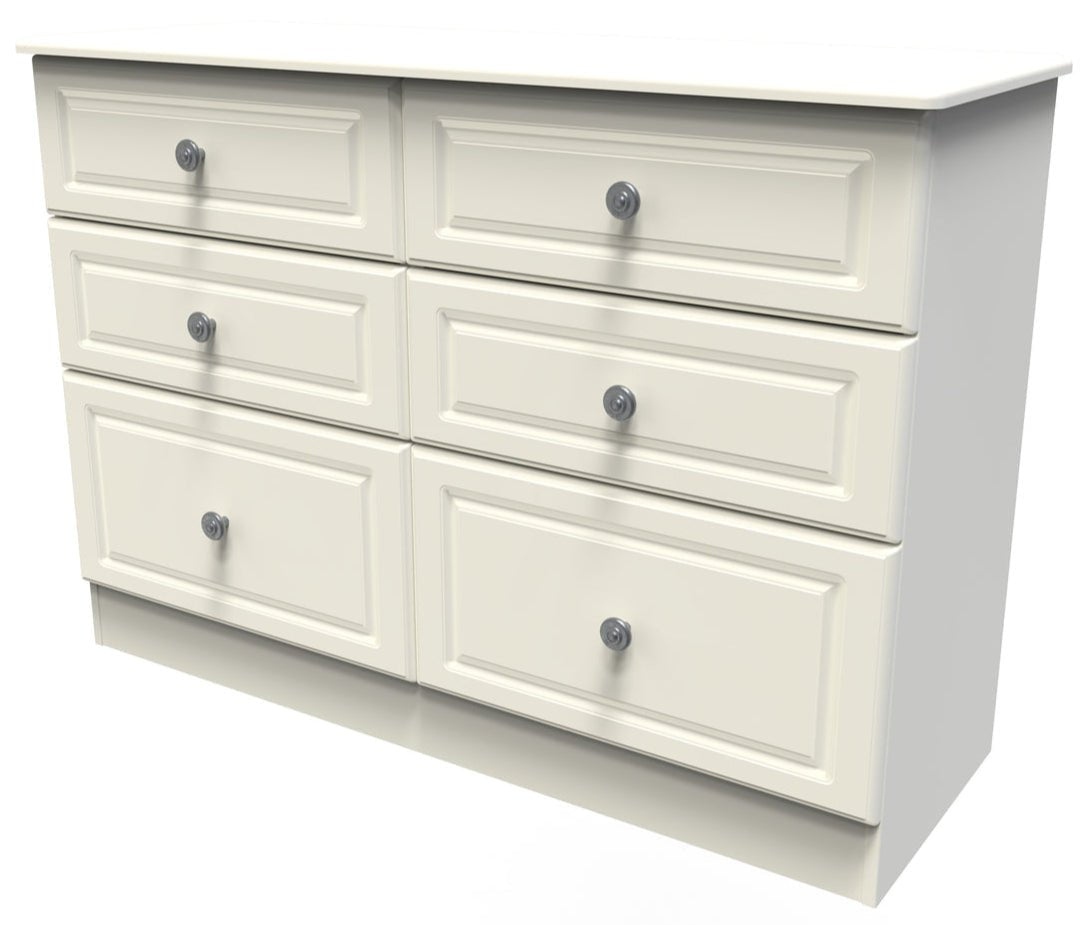 Pembroke 3 Drawer Bedside, 6 Drawer Chest & Wardrobe - Welcome Furniture