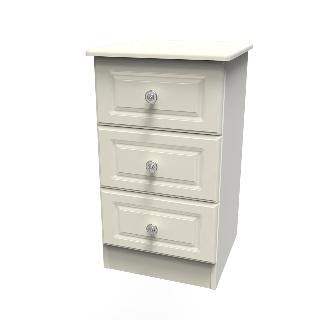 Pembroke 3 Drawer Bedside Cabinet - Welcome Furniture