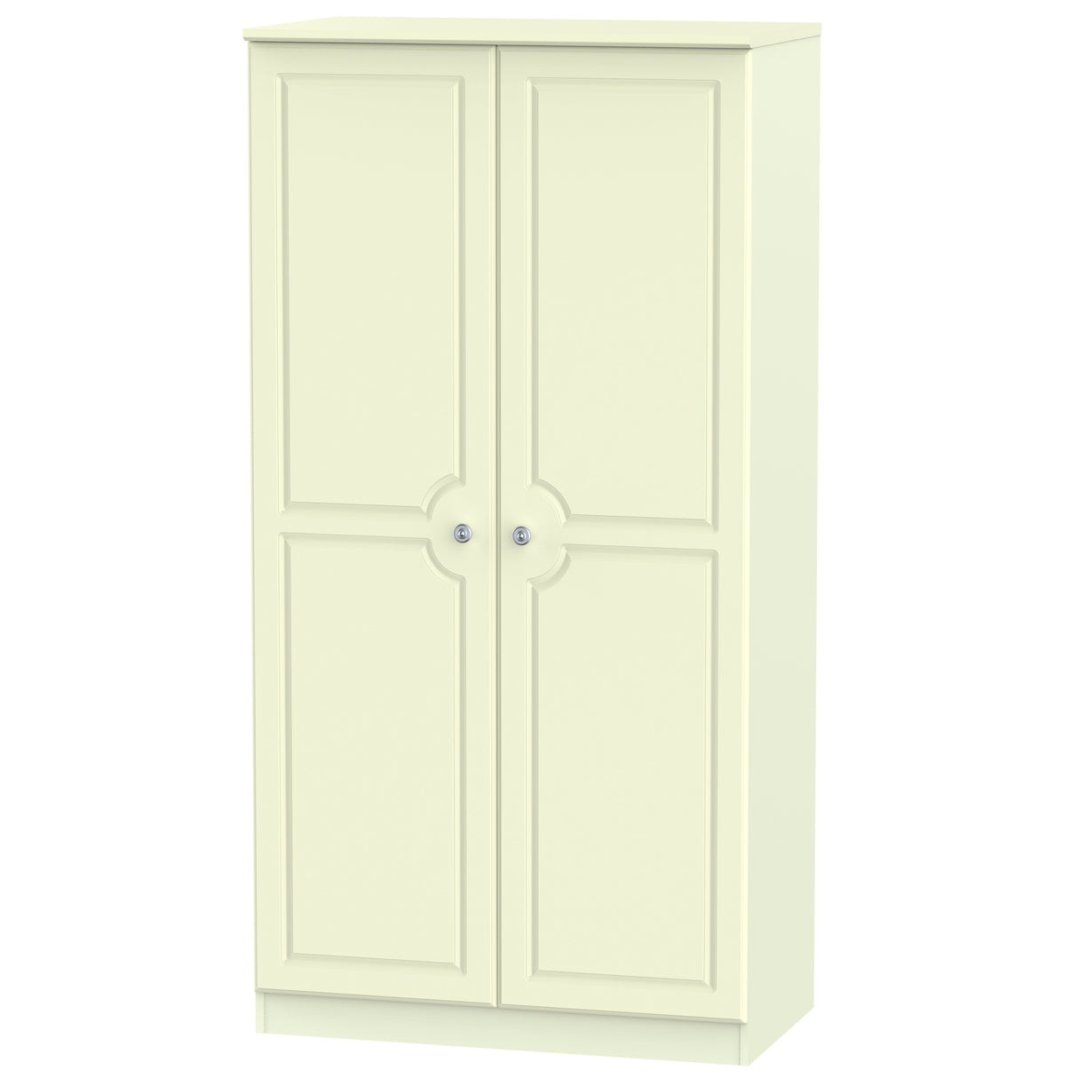 Pembroke Cream Wide 2 Door Wardrobe - Welcome Furniture