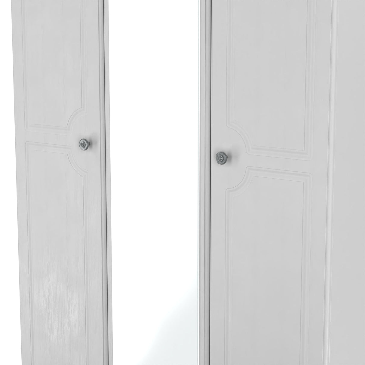 Pembroke Grey Ash 3 Door Mirrored Wardrobe - Welcome Furniture