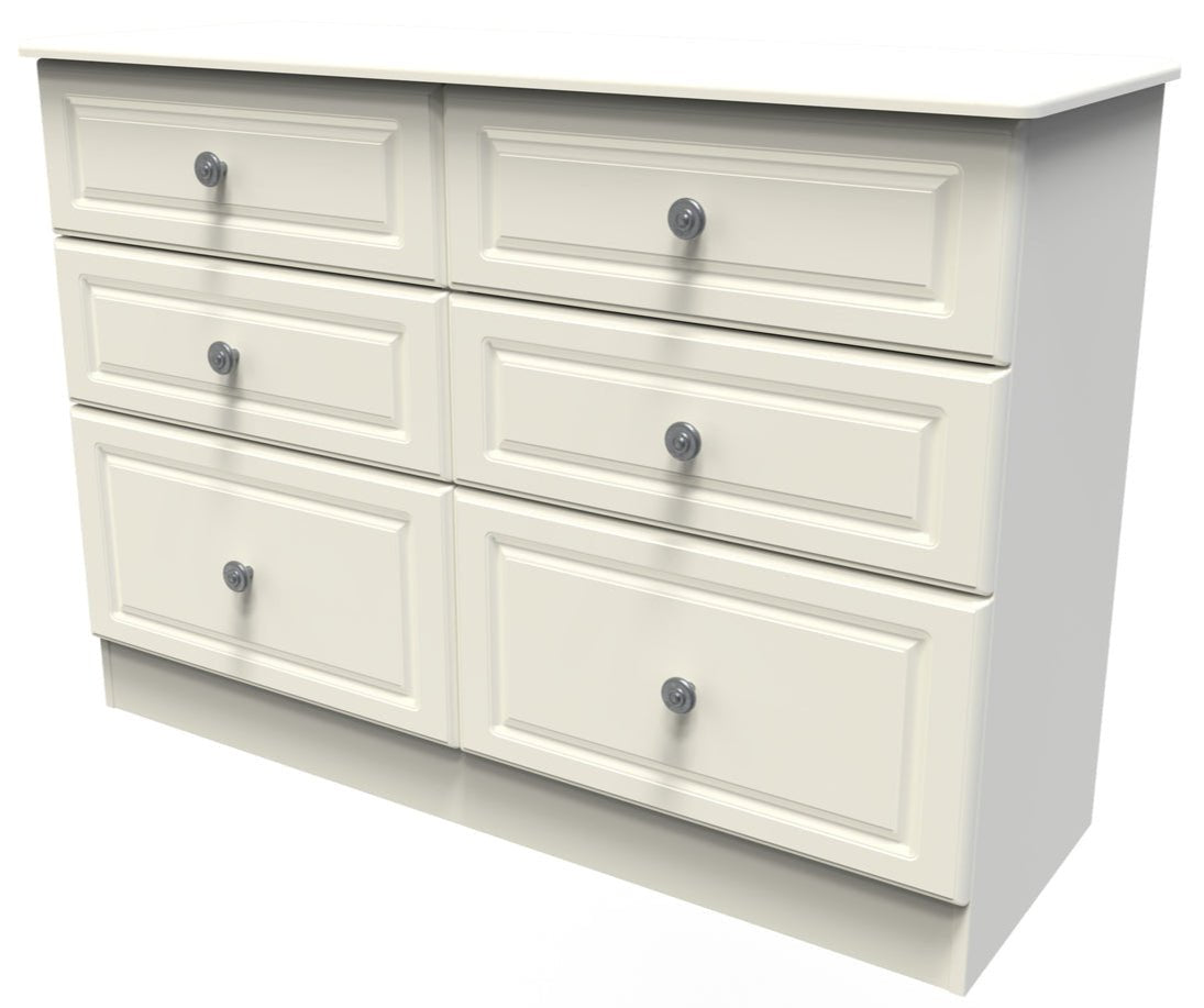 Pembroke Wardrobe, 3 Drawer Bedisde & 6 Drawer Chest - Welcome Furniture
