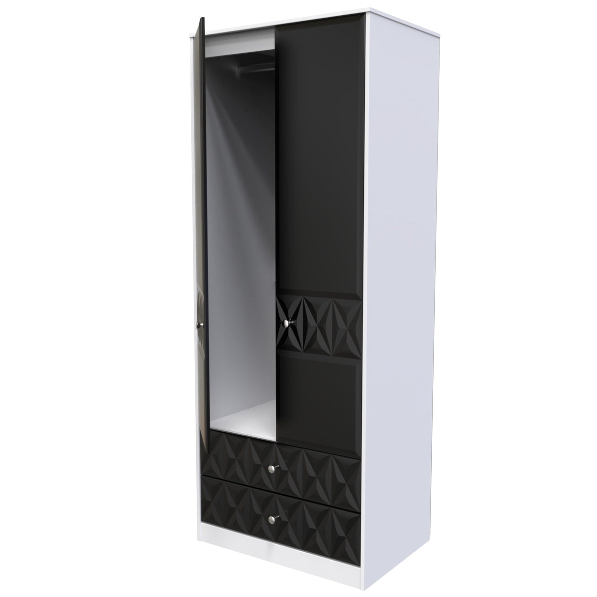 Pixel 2 Door 2 Drawer Wardrobe - Welcome Furniture