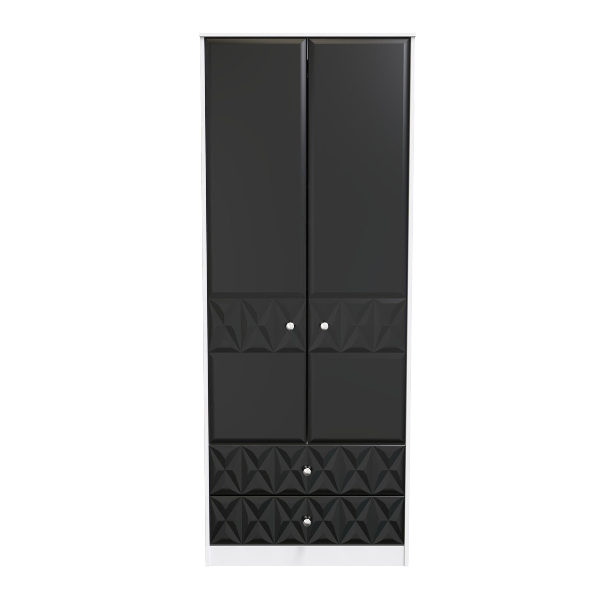 Pixel 2 Door 2 Drawer Wardrobe - Welcome Furniture