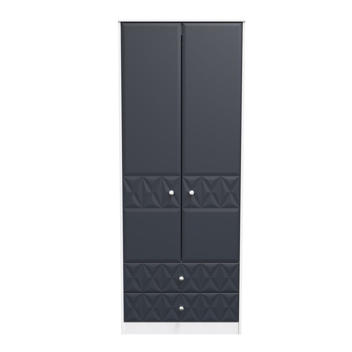 Pixel 2 Door 2 Drawer Wardrobe - Welcome Furniture