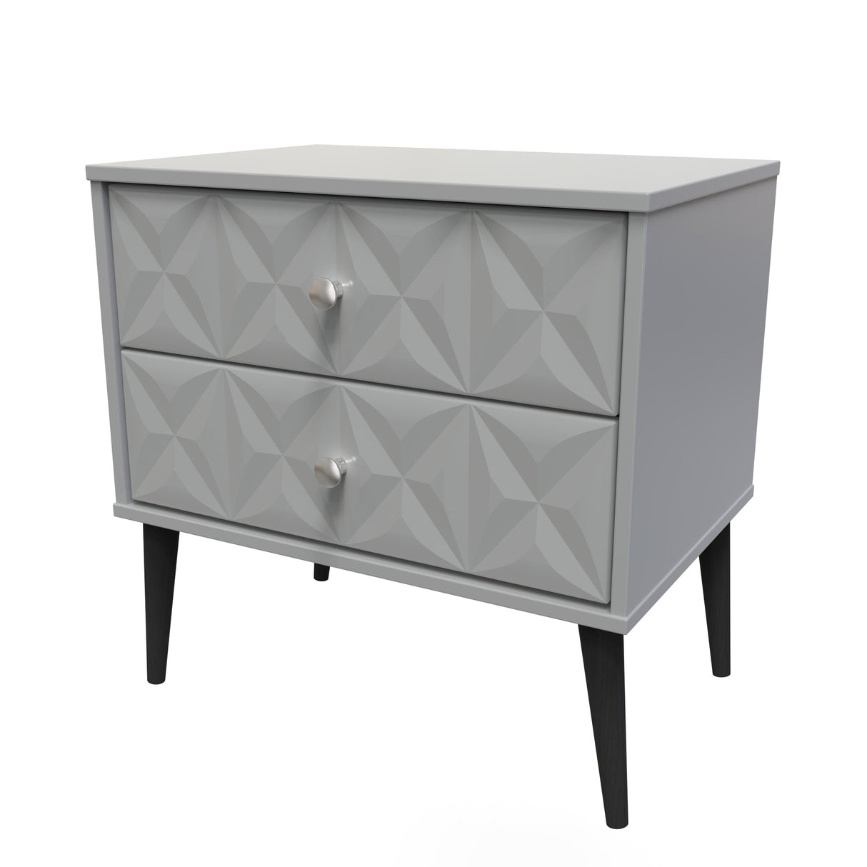 Pixel 2 Drawer Midi Chest with Dark Scandinavian Legs - Welcome Furniture