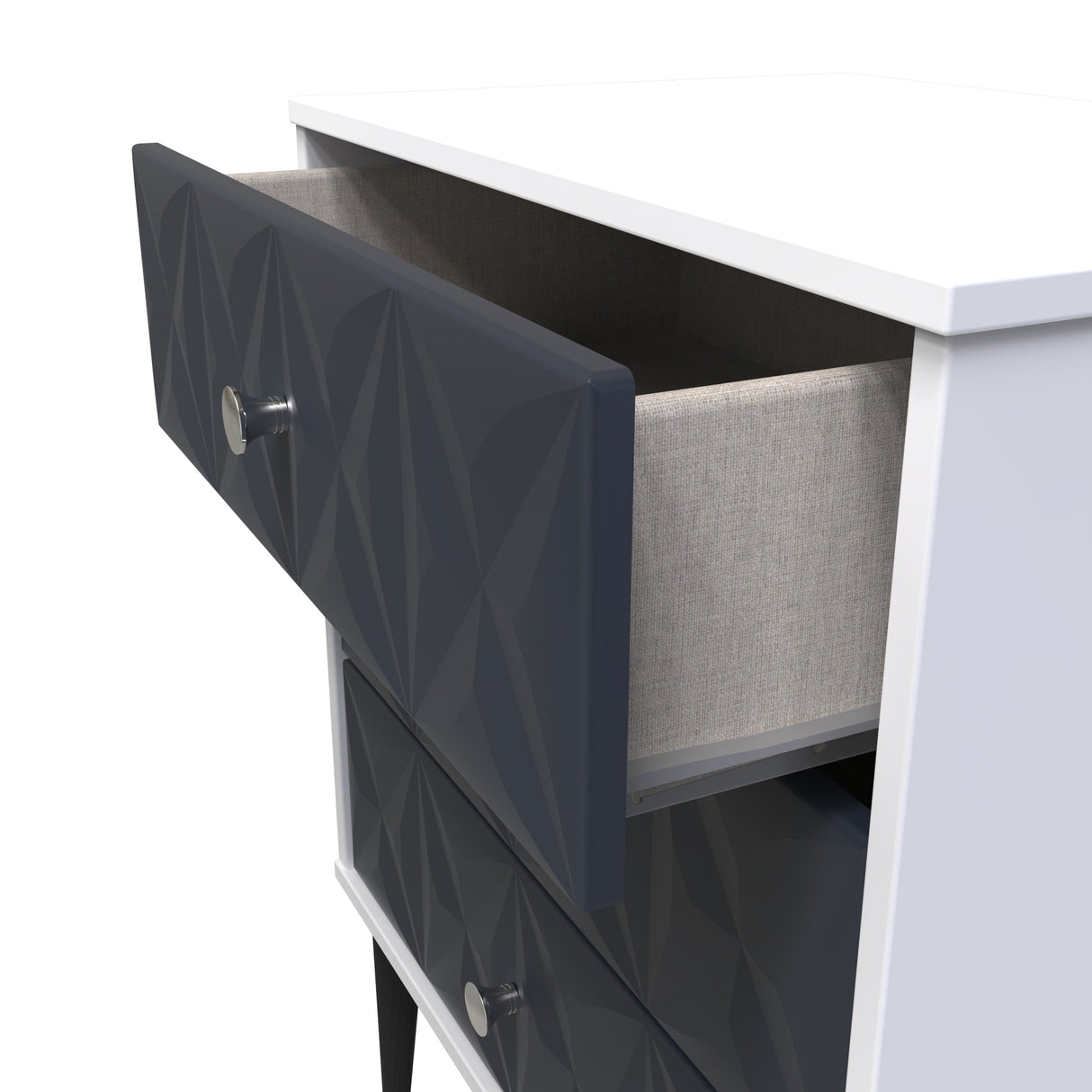 Pixel 3 Drawer Midi Chest with Dark Scandinavian Legs - Welcome Furniture