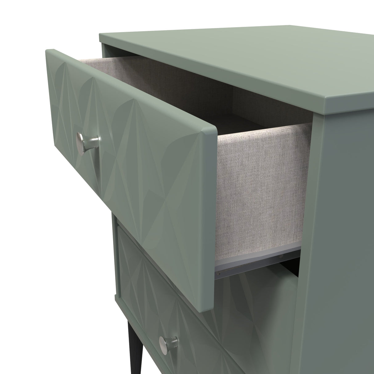 Pixel 3 Drawer Midi Chest with Dark Scandinavian Legs - Welcome Furniture