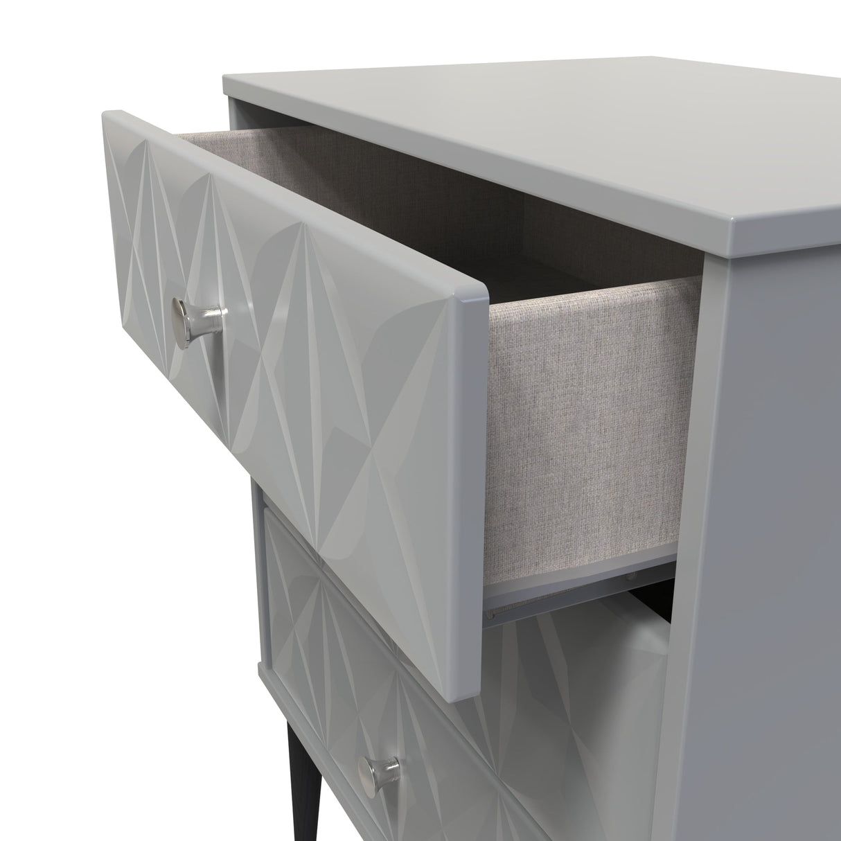 Pixel 3 Drawer Midi Chest with Dark Scandinavian Legs - Welcome Furniture