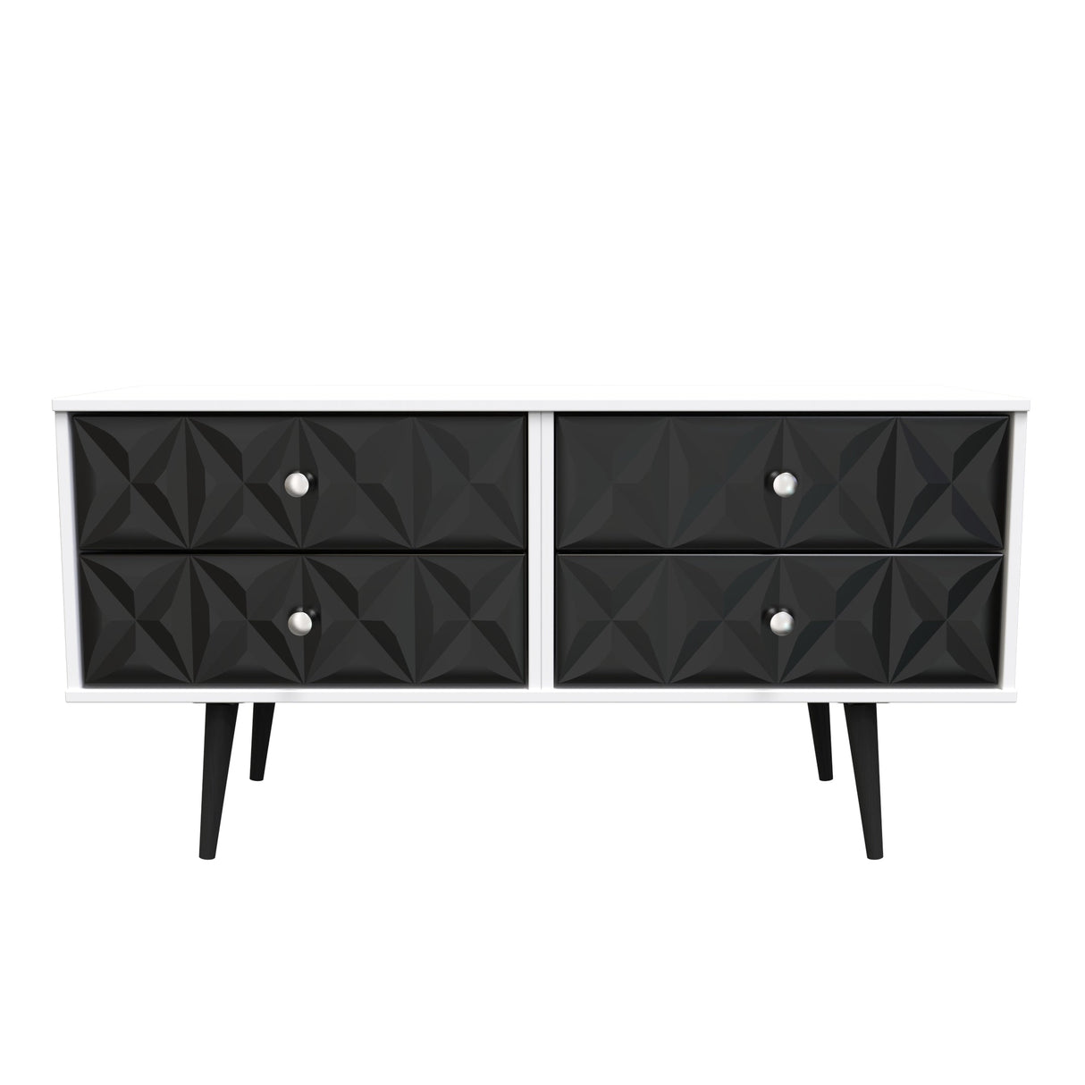 Pixel 4 Drawer Bed Box with Dark Scandinavian Legs - Welcome Furniture