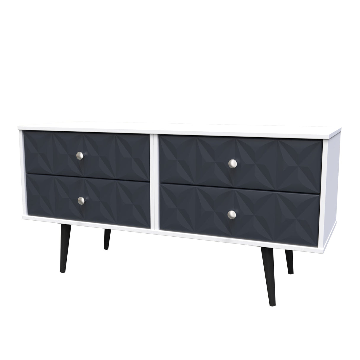 Pixel 4 Drawer Bed Box with Dark Scandinavian Legs - Welcome Furniture