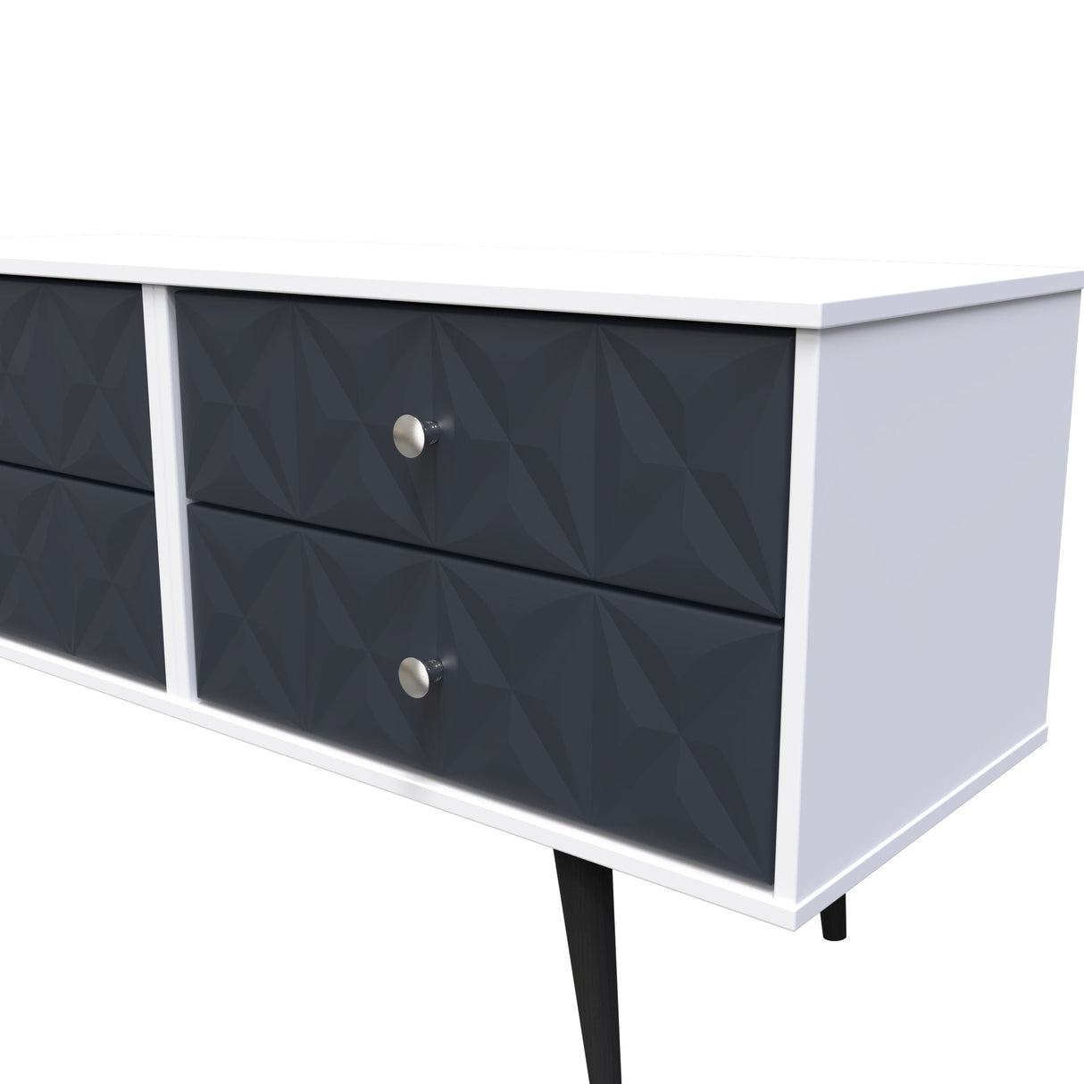 Pixel 4 Drawer Bed Box with Dark Scandinavian Legs - Welcome Furniture