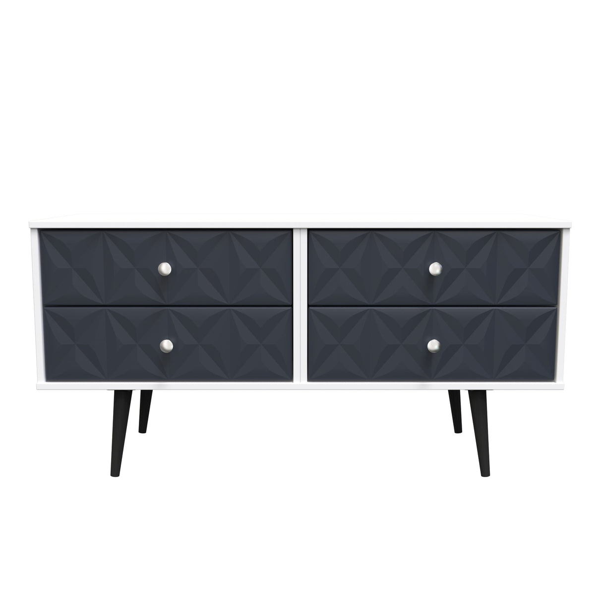 Pixel 4 Drawer Bed Box with Dark Scandinavian Legs - Welcome Furniture