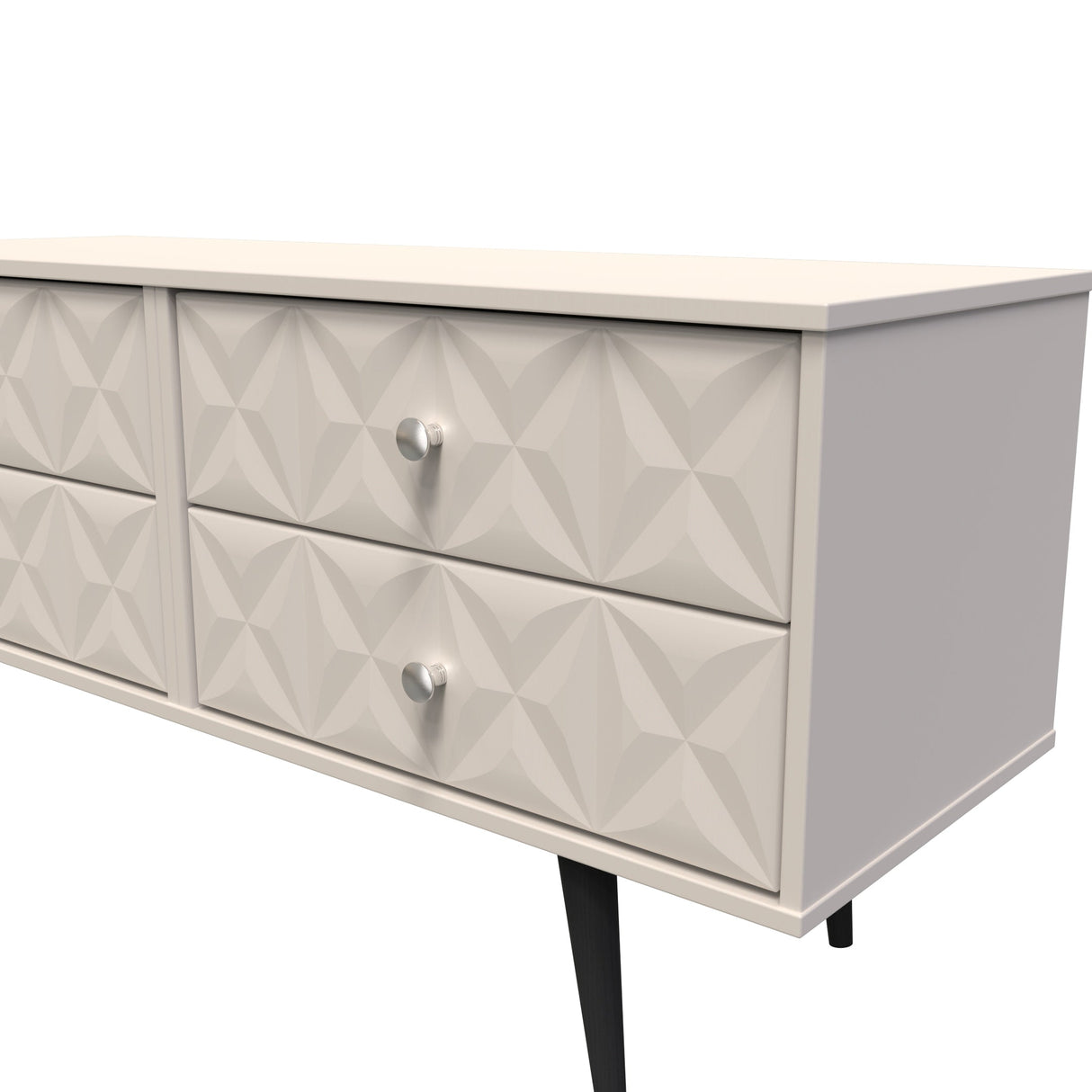 Pixel 4 Drawer Bed Box with Dark Scandinavian Legs - Welcome Furniture