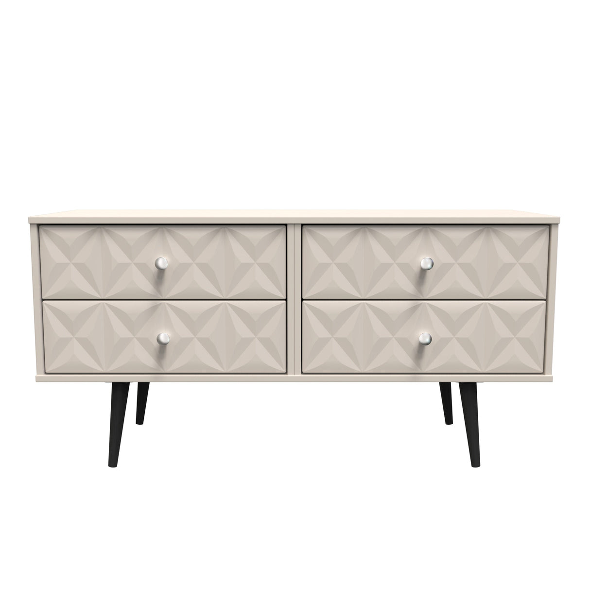 Pixel 4 Drawer Bed Box with Dark Scandinavian Legs - Welcome Furniture