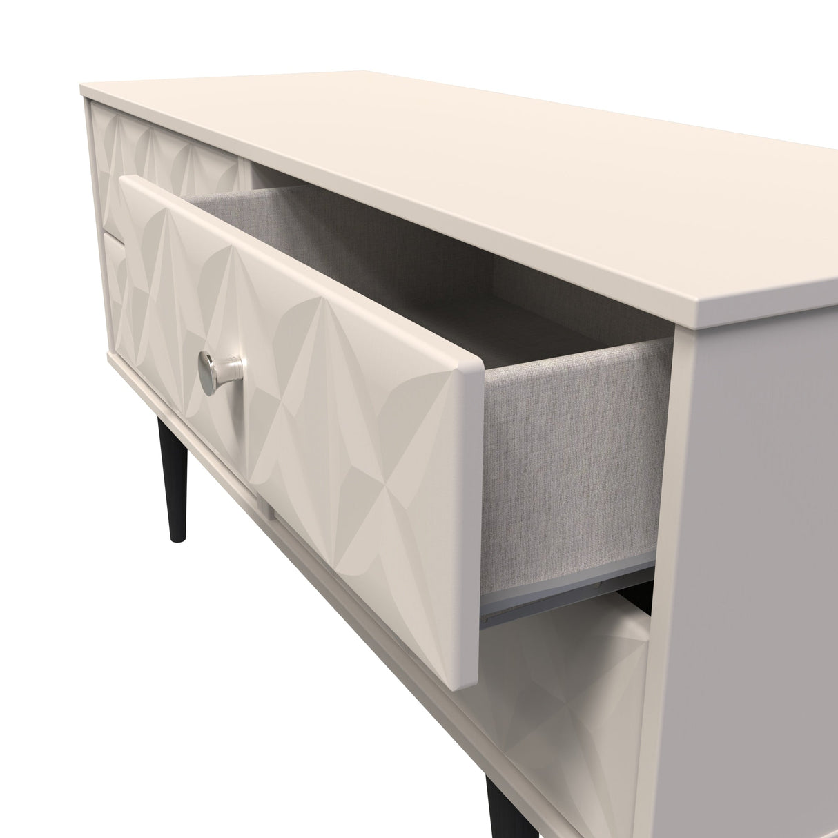 Pixel 4 Drawer Bed Box with Dark Scandinavian Legs - Welcome Furniture