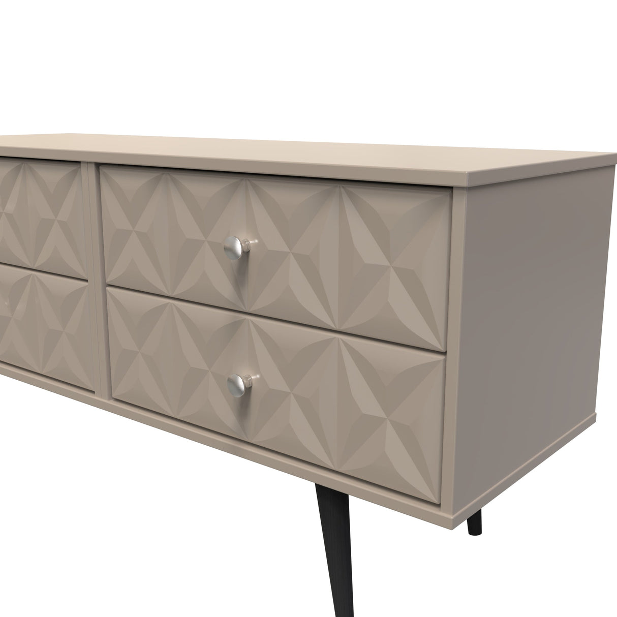 Pixel 4 Drawer Bed Box with Dark Scandinavian Legs - Welcome Furniture