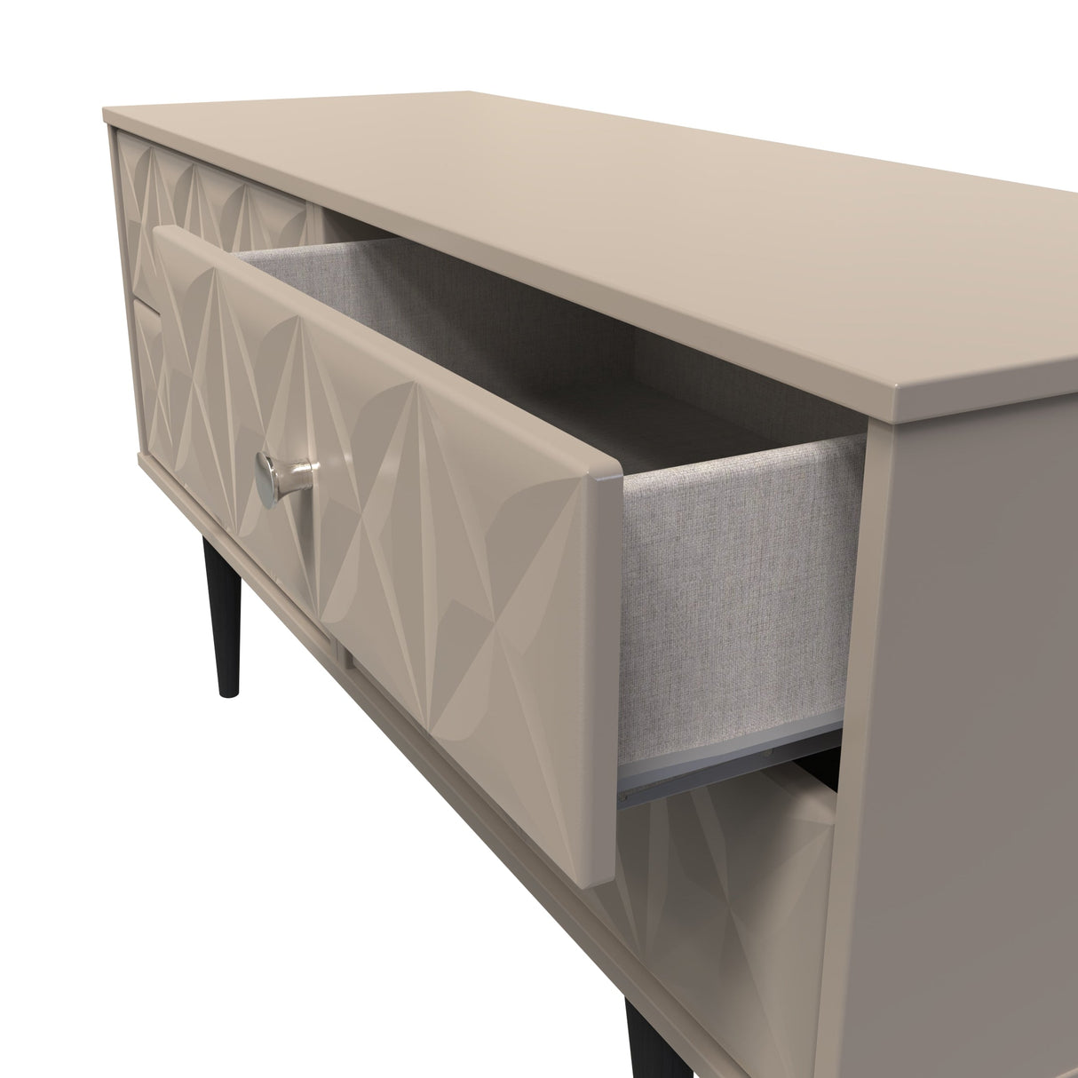 Pixel 4 Drawer Bed Box with Dark Scandinavian Legs - Welcome Furniture