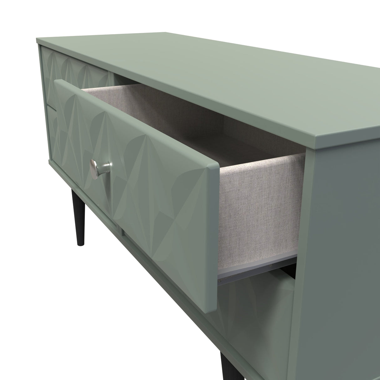 Pixel 4 Drawer Bed Box with Dark Scandinavian Legs - Welcome Furniture