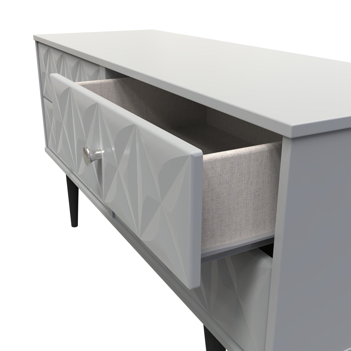 Pixel 4 Drawer Bed Box with Dark Scandinavian Legs - Welcome Furniture