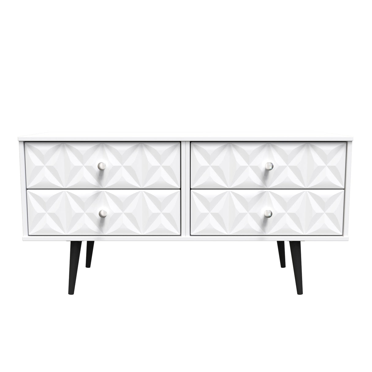 Pixel 4 Drawer Bed Box with Dark Scandinavian Legs - Welcome Furniture