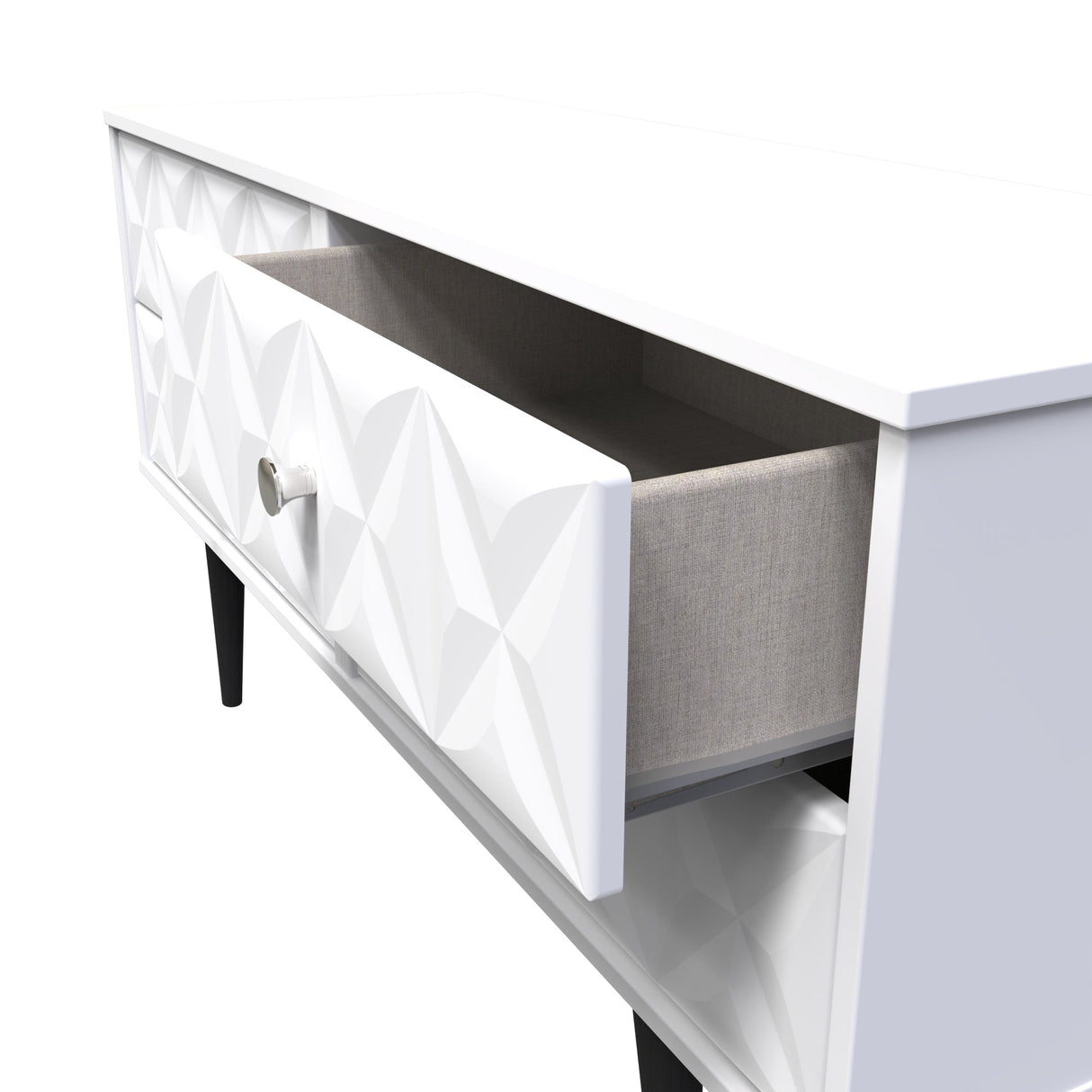 Pixel 4 Drawer Bed Box with Dark Scandinavian Legs - Welcome Furniture