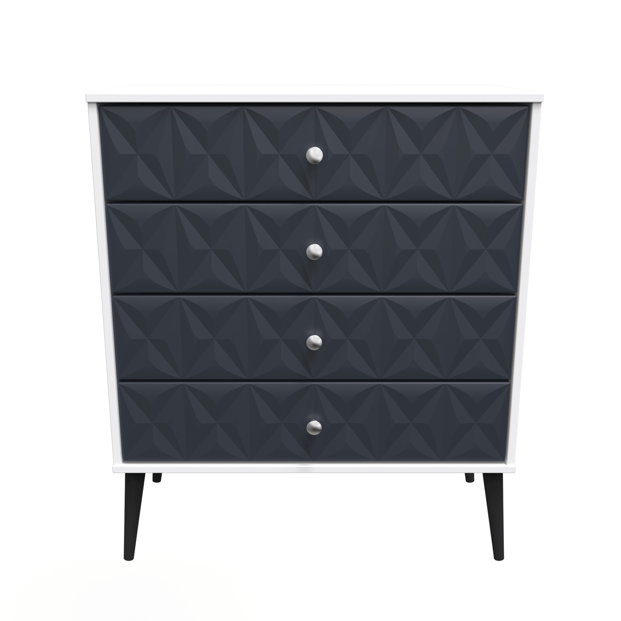 Pixel 4 Drawer Chest with Dark Scandinavian Legs - Welcome Furniture