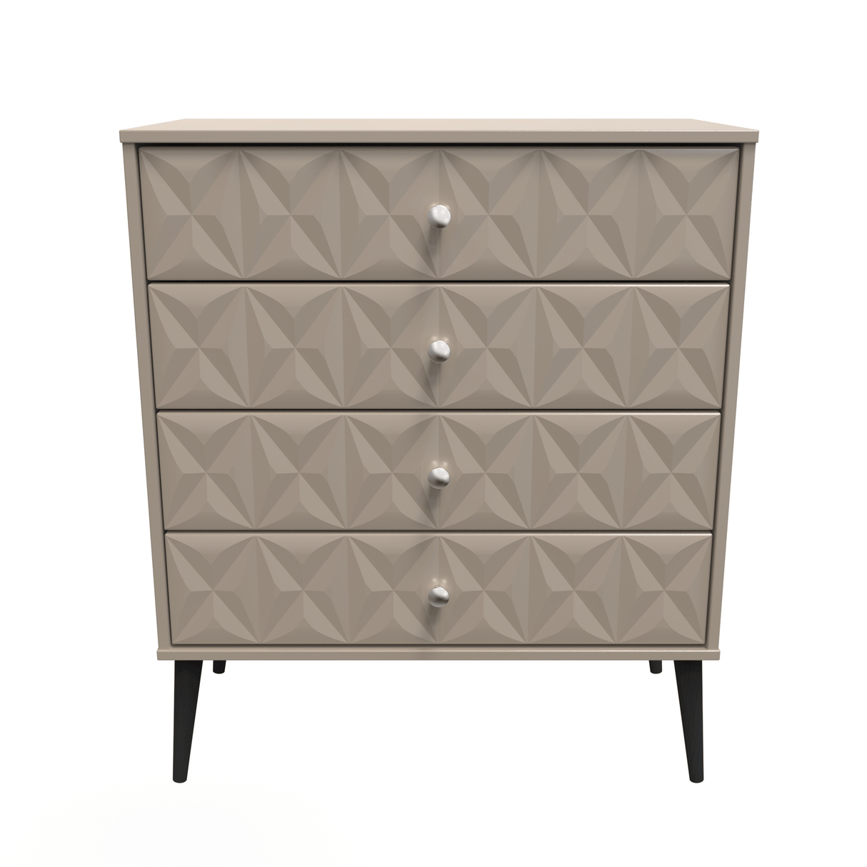 Pixel 4 Drawer Chest with Dark Scandinavian Legs - Welcome Furniture
