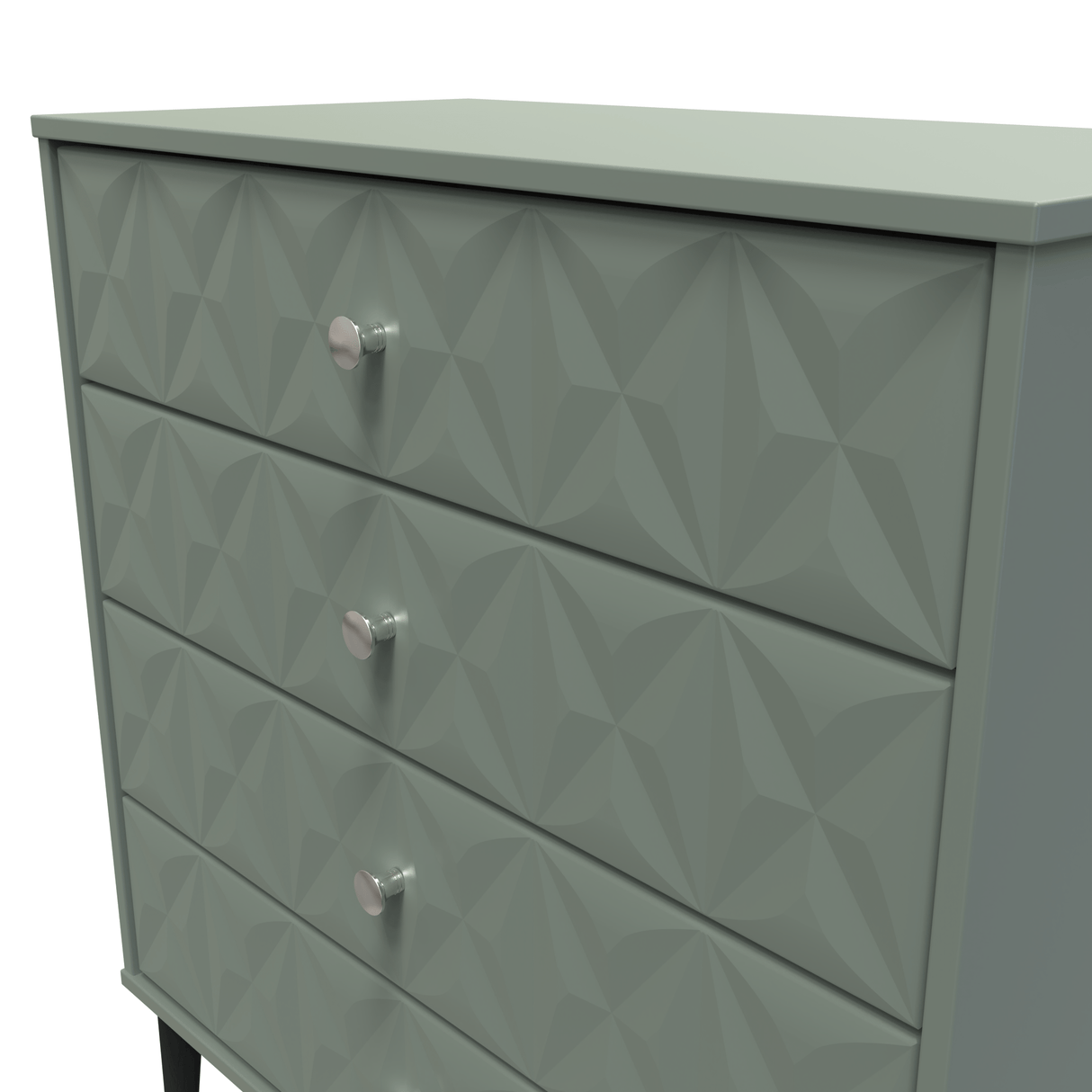 Pixel 4 Drawer Chest with Dark Scandinavian Legs - Welcome Furniture