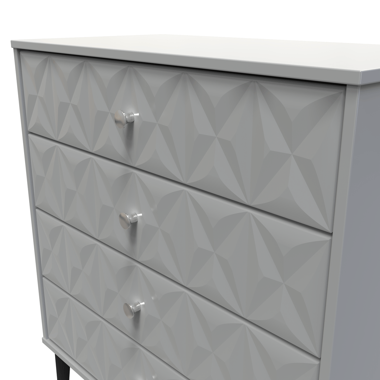 Pixel 4 Drawer Chest with Dark Scandinavian Legs - Welcome Furniture