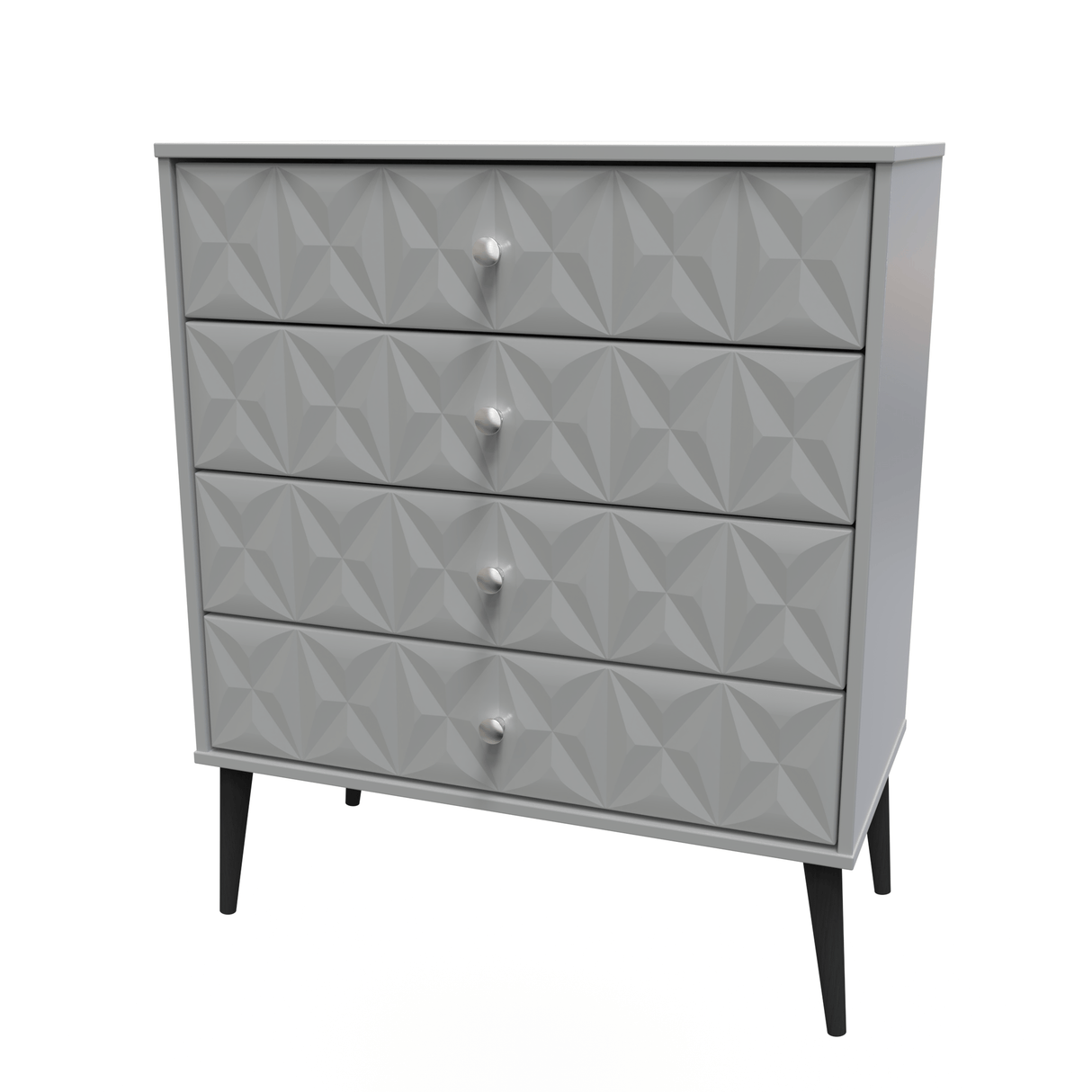 Pixel 4 Drawer Chest with Dark Scandinavian Legs - Welcome Furniture