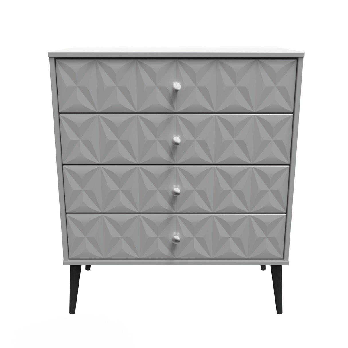 Pixel 4 Drawer Chest with Dark Scandinavian Legs - Welcome Furniture