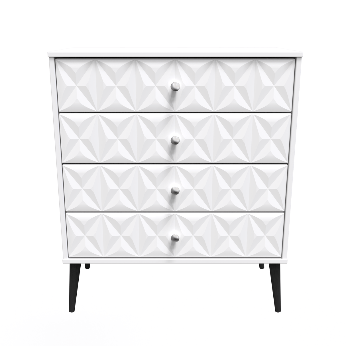 Pixel 4 Drawer Chest with Dark Scandinavian Legs - Welcome Furniture