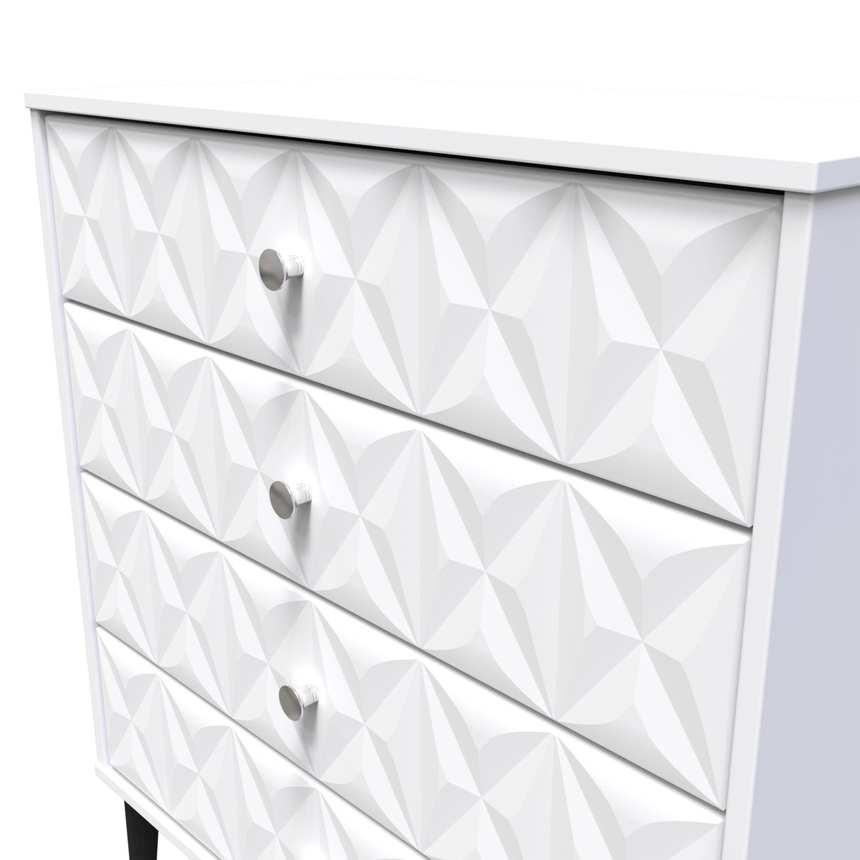 Pixel 4 Drawer Chest with Dark Scandinavian Legs - Welcome Furniture