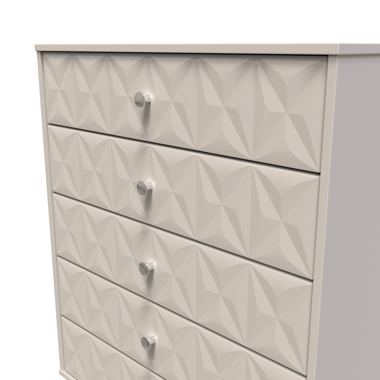 Pixel 5 Drawer Chest with Dark Scandinavian Legs - Welcome Furniture