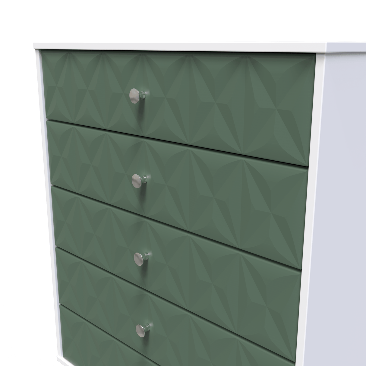 Pixel 5 Drawer Chest with Dark Scandinavian Legs - Welcome Furniture