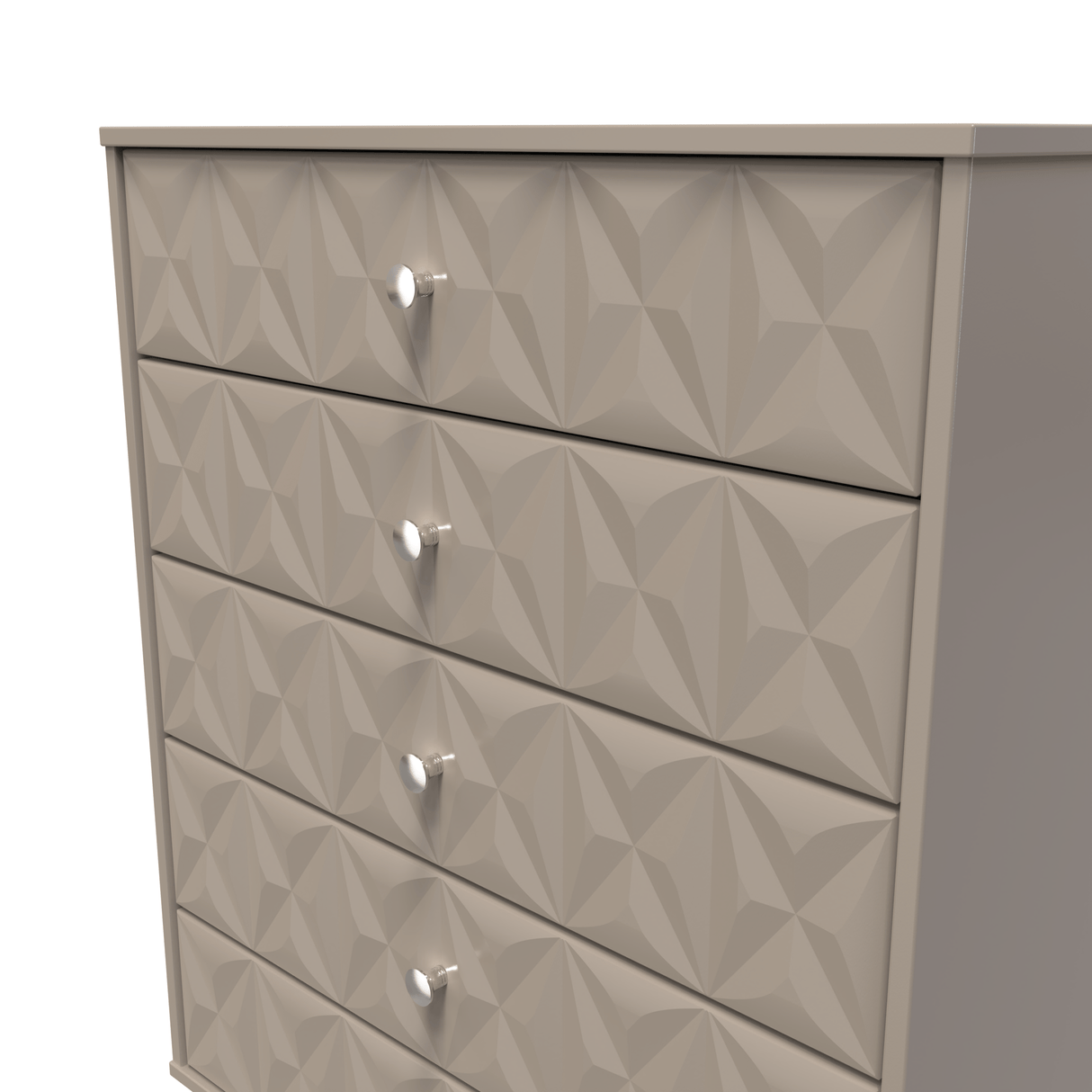 Pixel 5 Drawer Chest with Dark Scandinavian Legs - Welcome Furniture