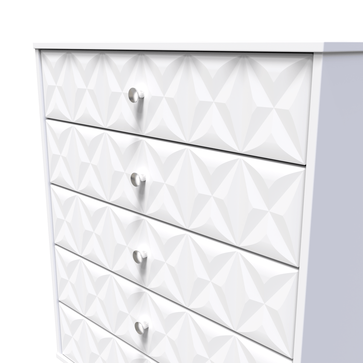 Pixel 5 Drawer Chest with Dark Scandinavian Legs - Welcome Furniture