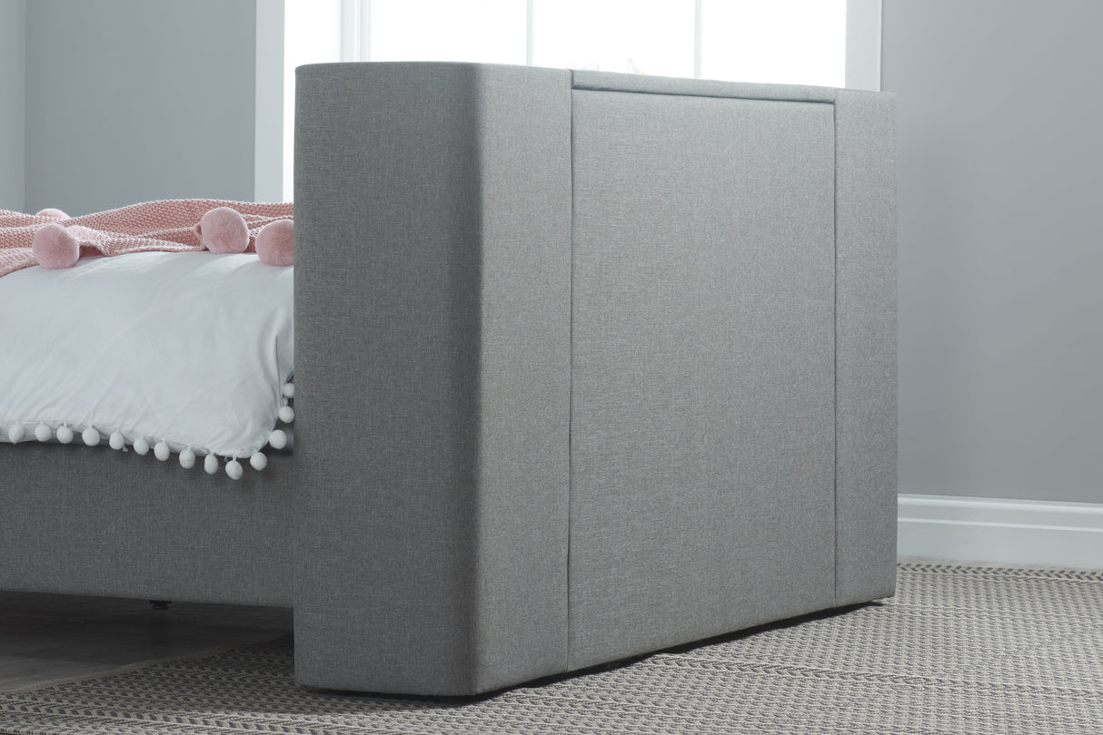 Plaza Fabric TV Storage Bed - Birlea