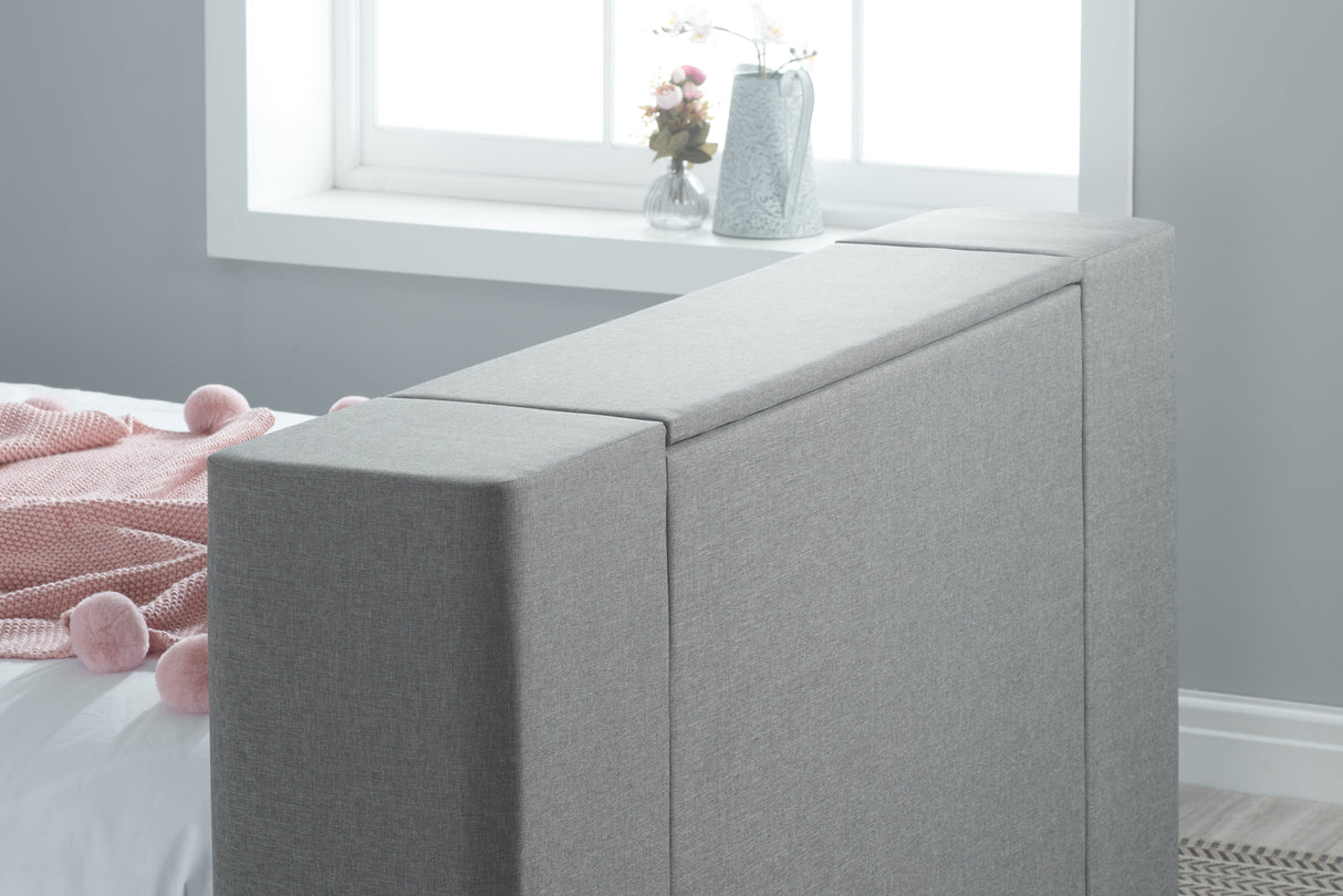 Plaza Fabric TV Storage Bed - Birlea