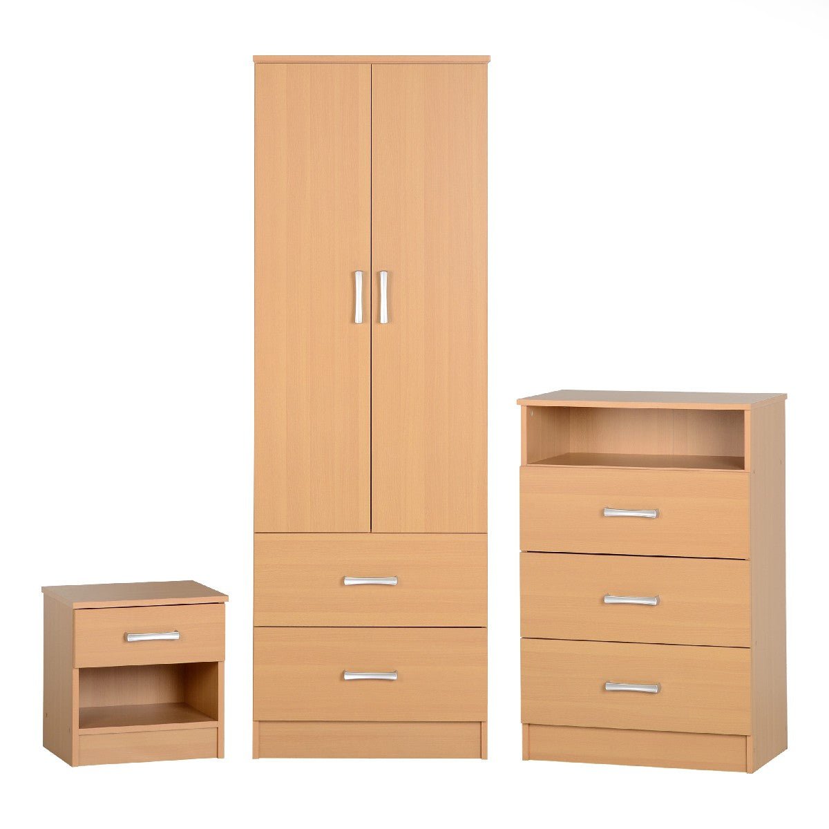 Polar 3 Piece Bedroom Set - Seconique