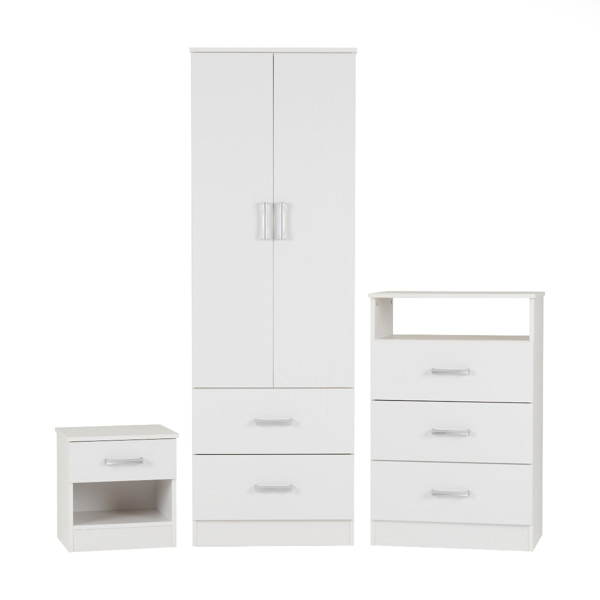Polar 3 Piece Bedroom Set - Seconique