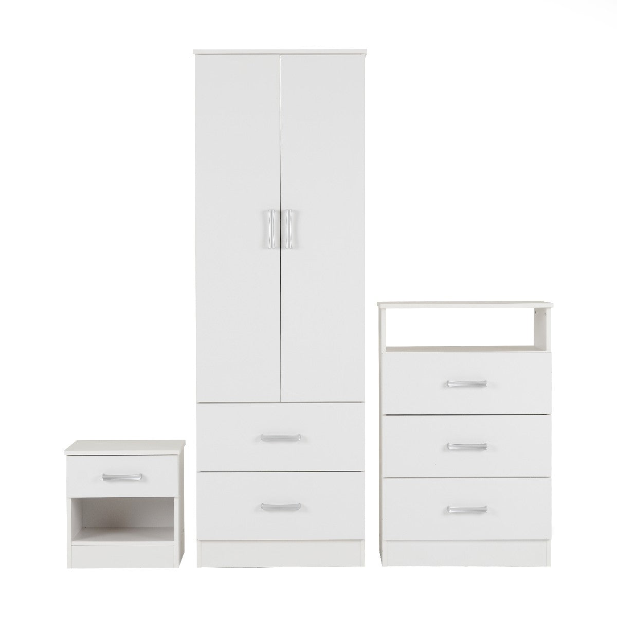 Polar 3 Piece Bedroom Set - Seconique