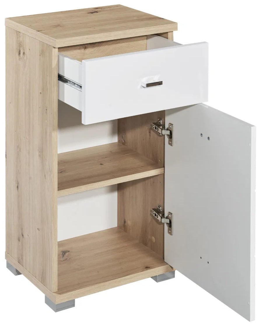 Pool 1 Door 1 Drawer Bathroom Storage Cabinet - Julian Bowen