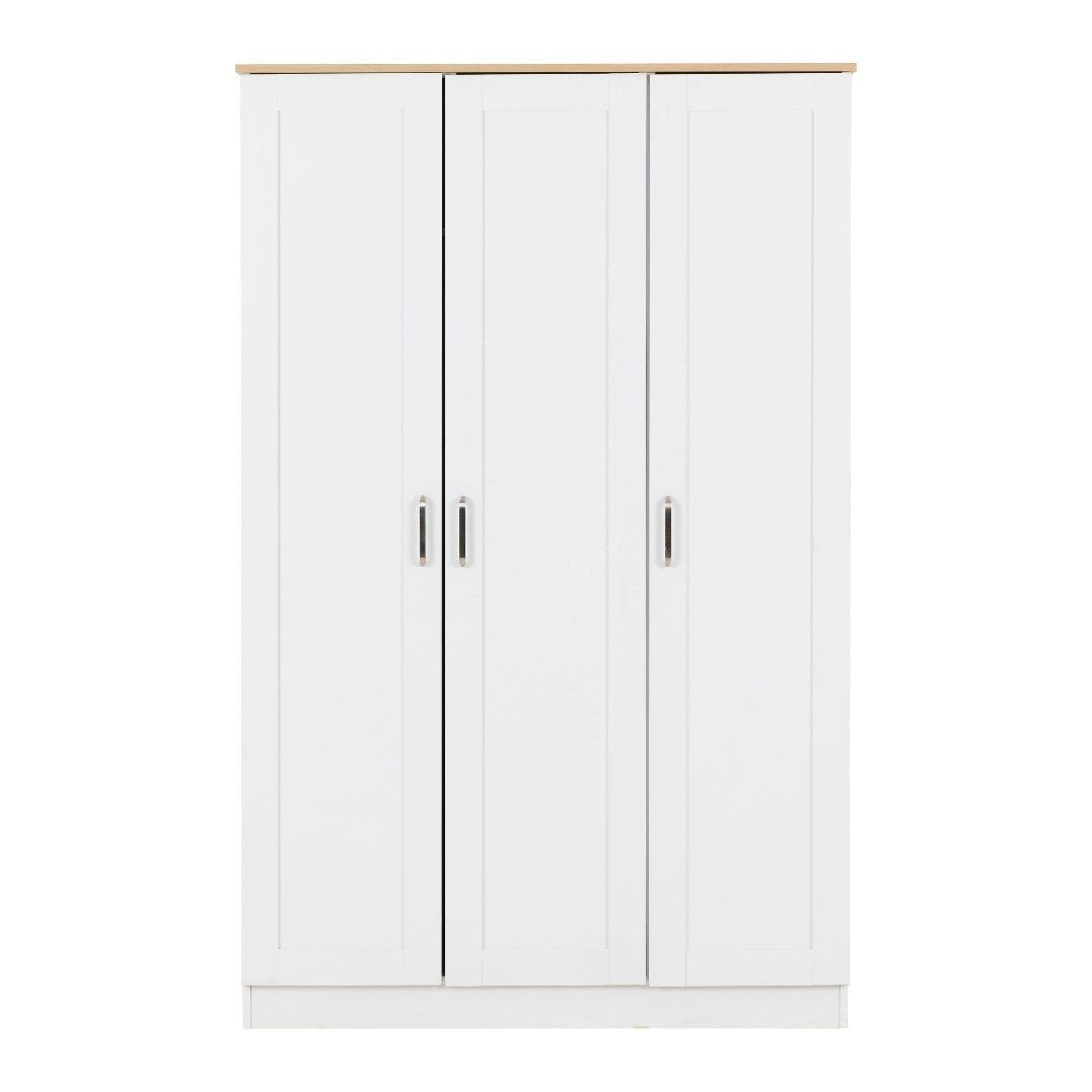 Portland 3 Door Triple Wardrobe - Seconique